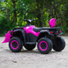 Atv for barn med plogblad 24v 320w rosa 5