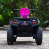 Atv for barn med plogblad 24v 320w rosa 6