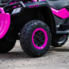 Atv for barn med plogblad 24v 320w rosa 9