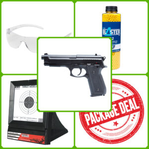 Wizeguy deal pack m9 fjäderpistol svart