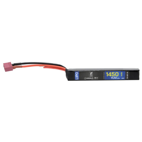 Delta armory batteri lipo 11,1v 1450mah 30c stick t-plug/dean