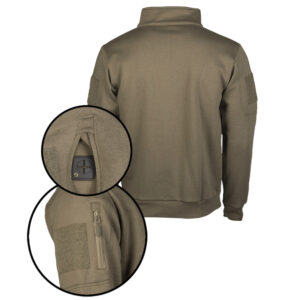 Alternative view of miltec tactical sweatshirt ranger green