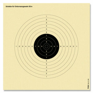 Måltavla gevär & fripistol halvstorlek 34x34cm