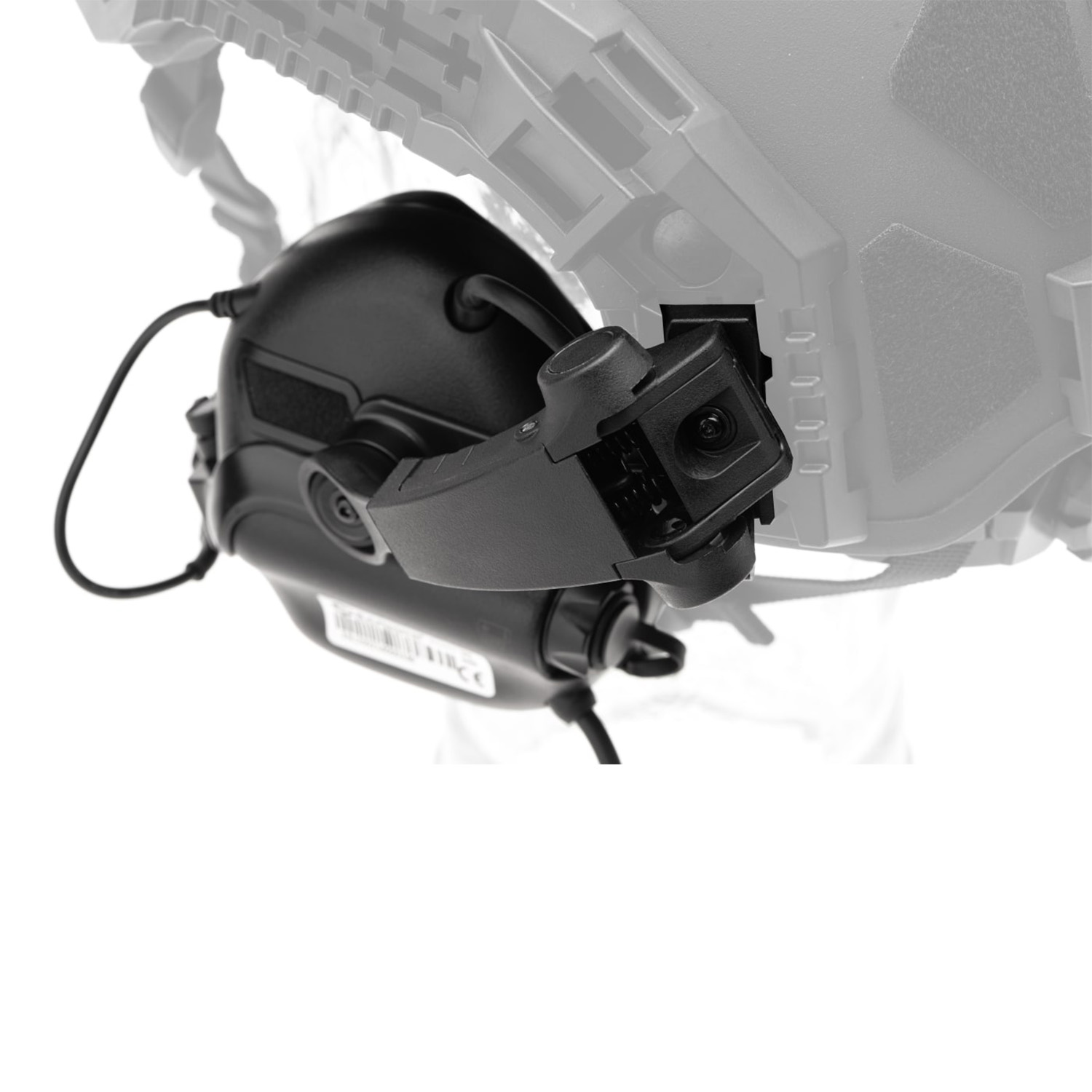 Earmor M32X PLUS hörselskydd Svart med ARC fästen - Bild 6